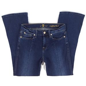 7 For All Mankind Cropped Boot Dark Wash Jeans